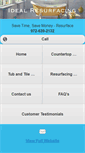 Mobile Screenshot of idealresurfacing.com